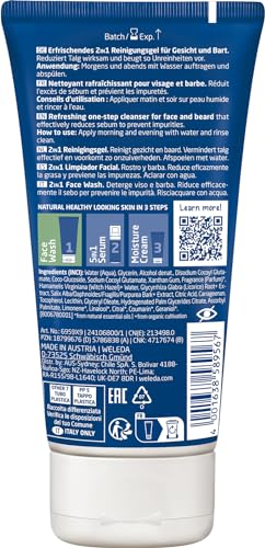 Weleda 2-in1 Face Wash for Men, Face & Beard, Mens Gentle Deep Pore Cleansing, Balance Oily Skin, Natural, Organic, Vegan, 100ml - Image 5