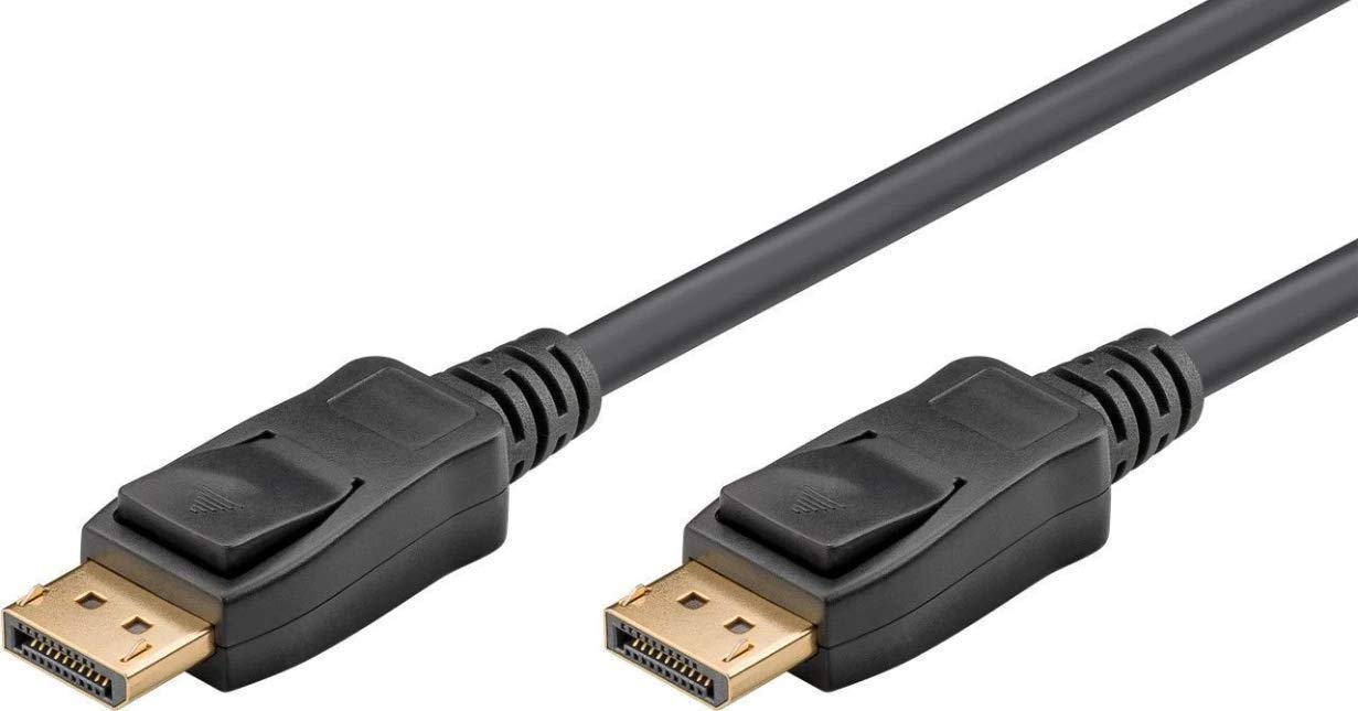 DP-MMG-150V1.4 DisplayPort Cable 1.5 m Black - Displayport Cables 1.5m, DisplayPort, Male, Gold)