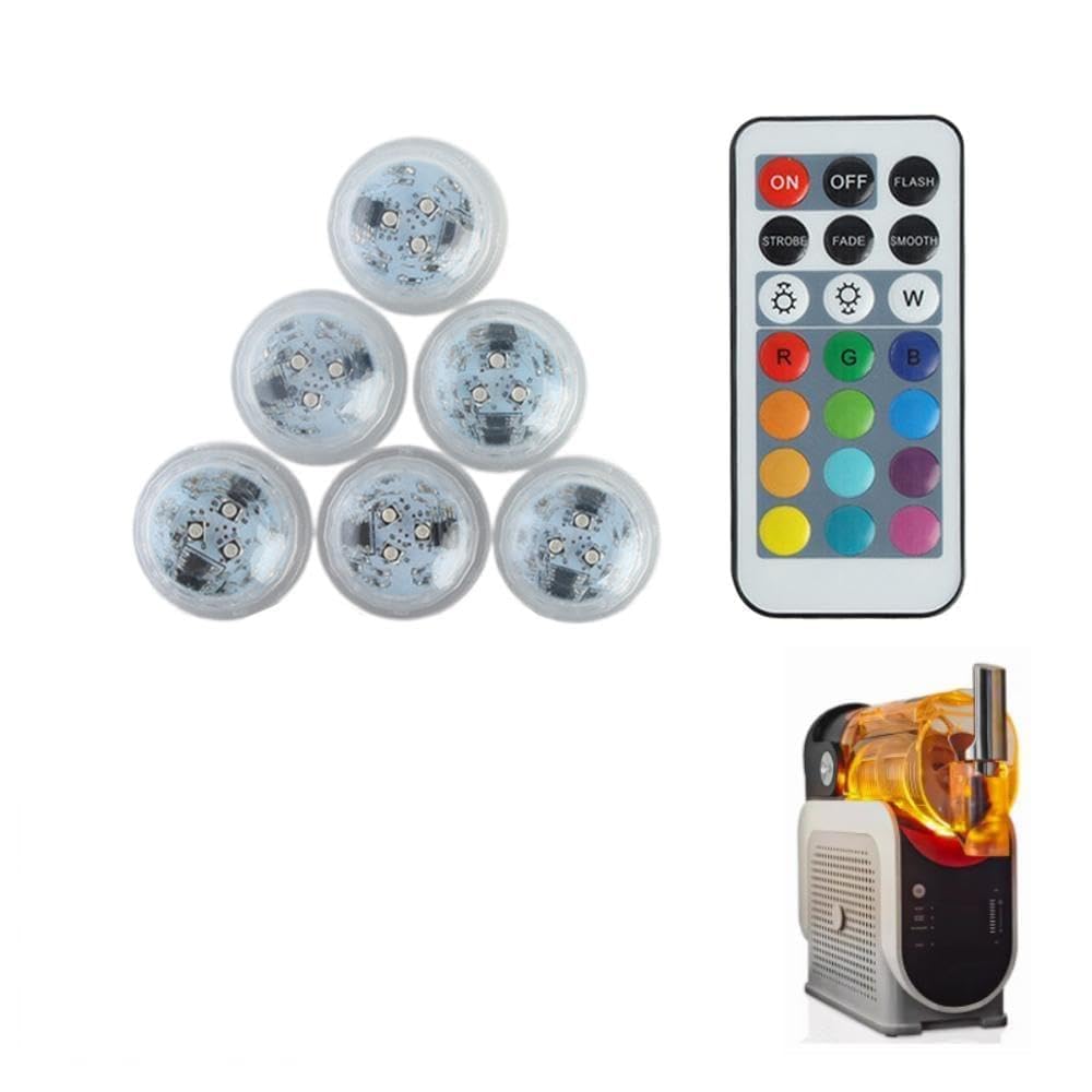 LED Capsule Lights for ninja Slushi FS301/FS300,Waterproof Small Tealight Candles Underwater Light,13 Battery Color Operated