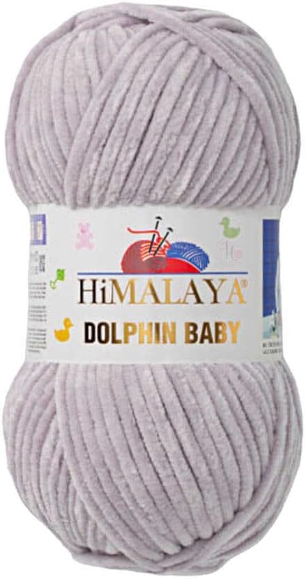 Himalaya Dolphin Baby Yarn Each Skein 100gr 120m Super Bulky Yarn for Knitting&Crocheting Ideal for Cardigans Shawls Blankets Hats and Home Textiles (1, 80357 DUST Sand) — image 1