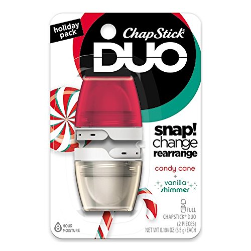 ChapStick DUO Candy Cane & Vanilla Shimmer 0.388 oz (Pack of 2)