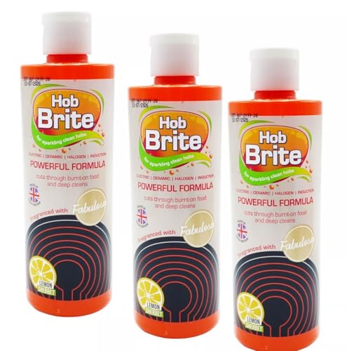 Hob Brite Original Ceramic Electric Halogen and Induction Hob Cream Cleaner (300ml Pack of 3)