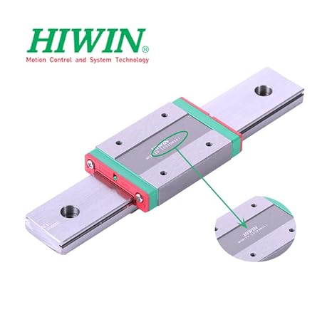 HIWIN Linear Guide MGW12C MGW12 MGW12CZ0CM MGW12CZ0HM GK Block Linear Carriage/Slider/Rail Bearings Motion Control for CNC Machine Parts 3D Printer Automation Industry Semi-Conductor