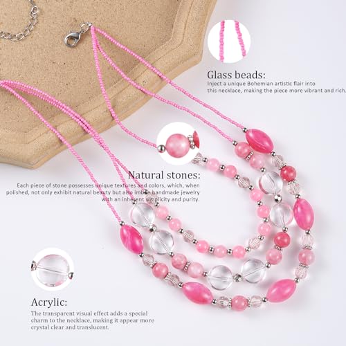 Collier de perles épaisses superposées pour sublimer vos soirées - 5