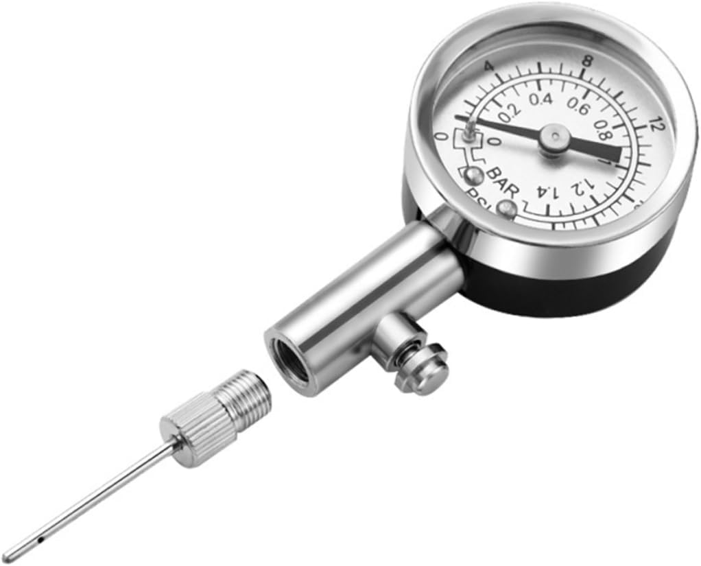 Balls Barometer Air Pressure Gauge for Football Volleyball Quality Material Gently Press to Deflate