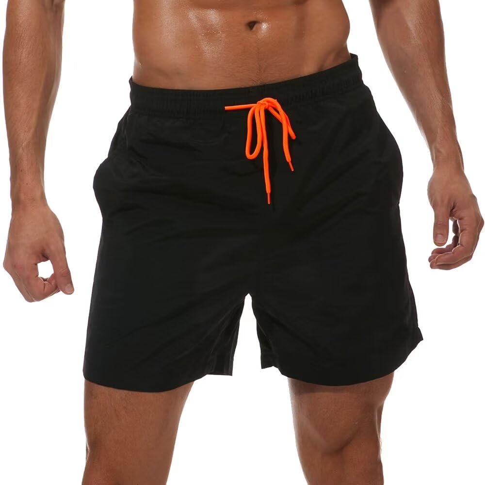 HOLISEE Men Swim Trunks Board Shorts with Mesh Lining Bathing Suits for Beach Swimwear Swimming