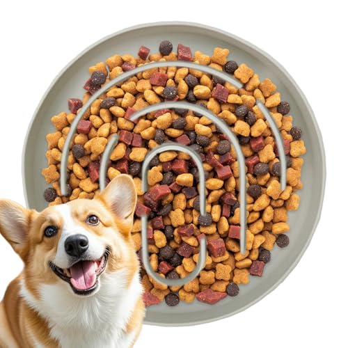 para ralentizar la ingesta de alimentos para gatos, para comida seca y húmeda, cuenco de alimentación lento para cachorros, para perros pequeños, cuenco de alimentación saludable con