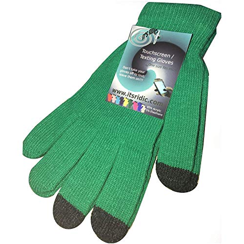 IT S RIDIC! Warm Knitted Stretch touchscreen texting winter gloves with a soft texture. Just thick enough to not be bulky.