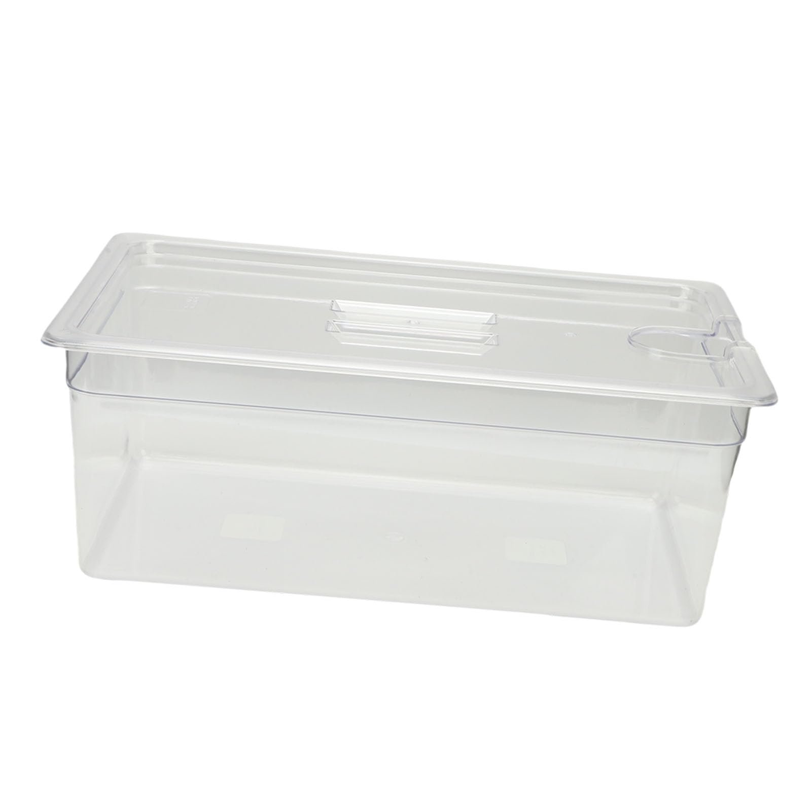 Acouto Contenedor Sous Vide de 25L, Material PP Transparente, Tanque de Agua de Cocción Lenta con Tapa para Cocinar en Casa y Preparar Comidas