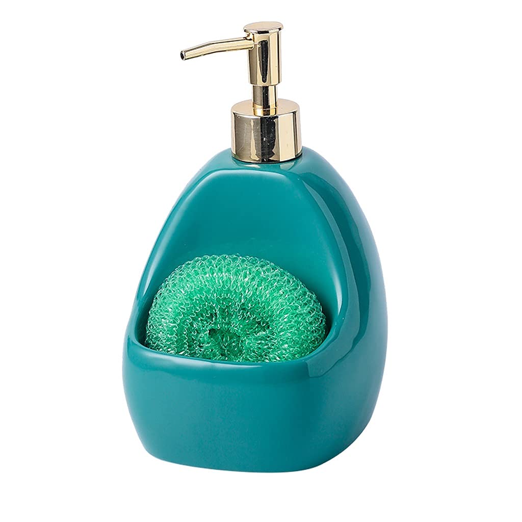 Distributeur de savon liquide vaisselle flacon céramique 22oz rechargeable pour évier cuisine