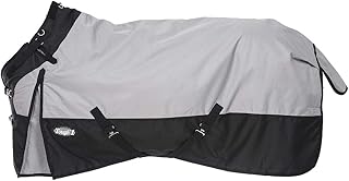 Tough-1 1200D Poly Turnout Snuggit Horse Blanket Grey 72IN
