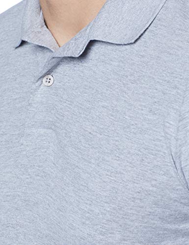 Camisa Malwee Polo Lisa Masculino, Cinza Mescla, G