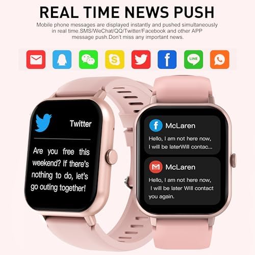 Smart Watches for Women, 1.83" HD Touchscreen Smart Watch Women with Bluetooth Call IP68 Waterproof 100+ Sport Modes,Heart Rate Sleep Monitor Period,Smartwatches for Android iPhone Compatible 3 51OlVaGdLAL. AC
