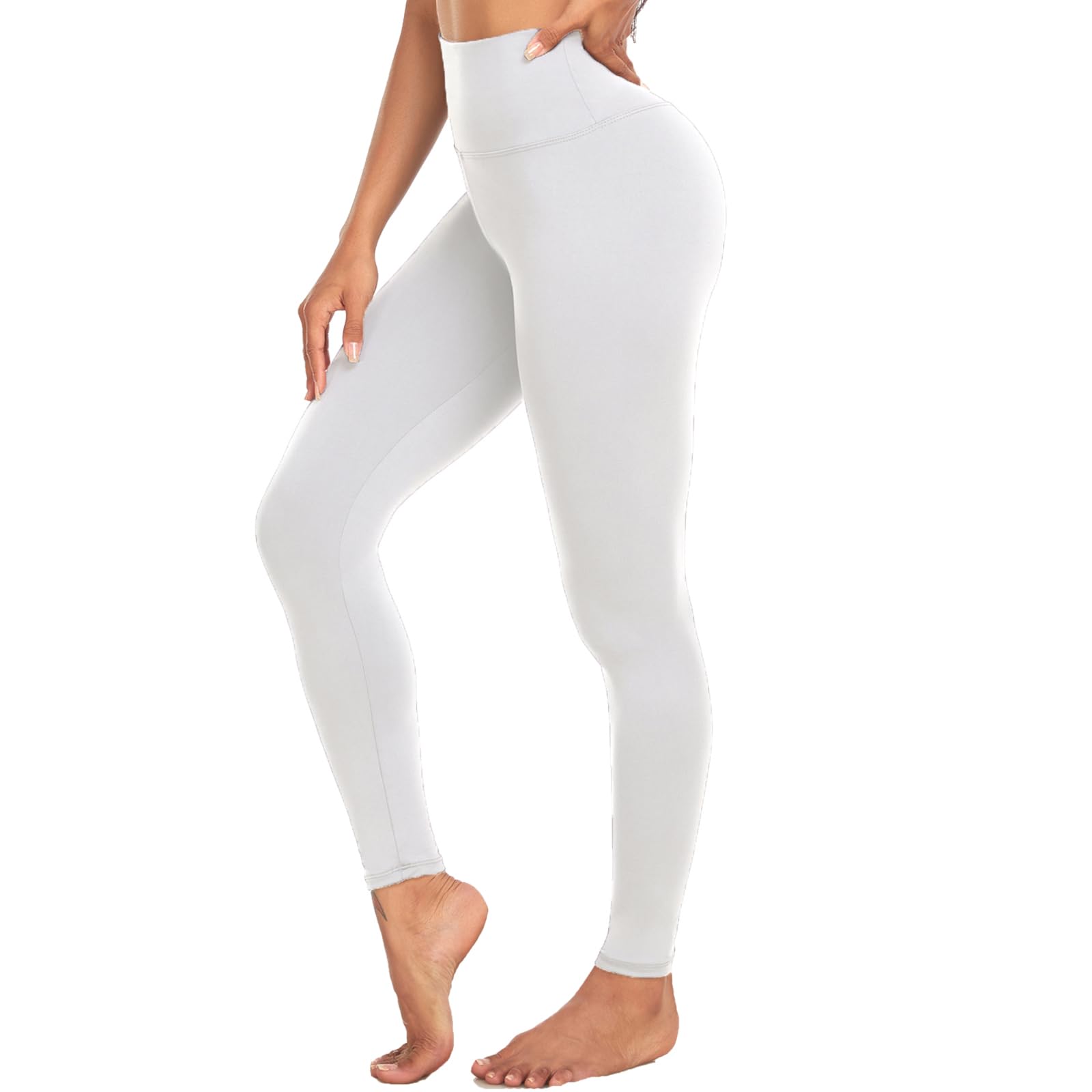 Leggings for Women - High Waisted Tummy Control Butt Lifting Soft No See Through Workout Yoga Pants Running Tights