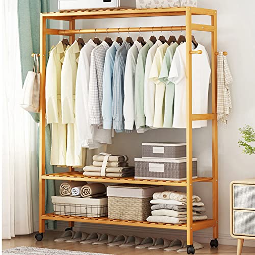 Myoyay  Free Standing - Bamboo Garment Rack on Wheels - Image 1