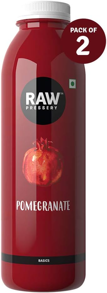 Raw Pressery Pomegranate Juice (2 x 1000ml) Rich in Anti-oxidants, Natural Energizer & Immunity Booster, Healthy Juice, No Added Sugar