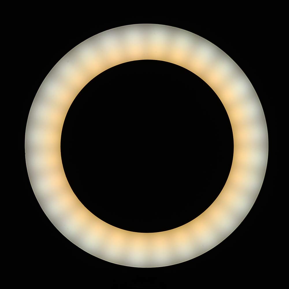 Ejoyous 5,7-Zoll-LED-Ringlichter, Dimmbare ABS-LED-Ringlichter mit 11 Helligkeitsstufen, 3 Lichtmodi, Verstellbares Stativ 13,8 Bis 39,4 Zoll für Videoanrufe, Live-Streaming und Lesen