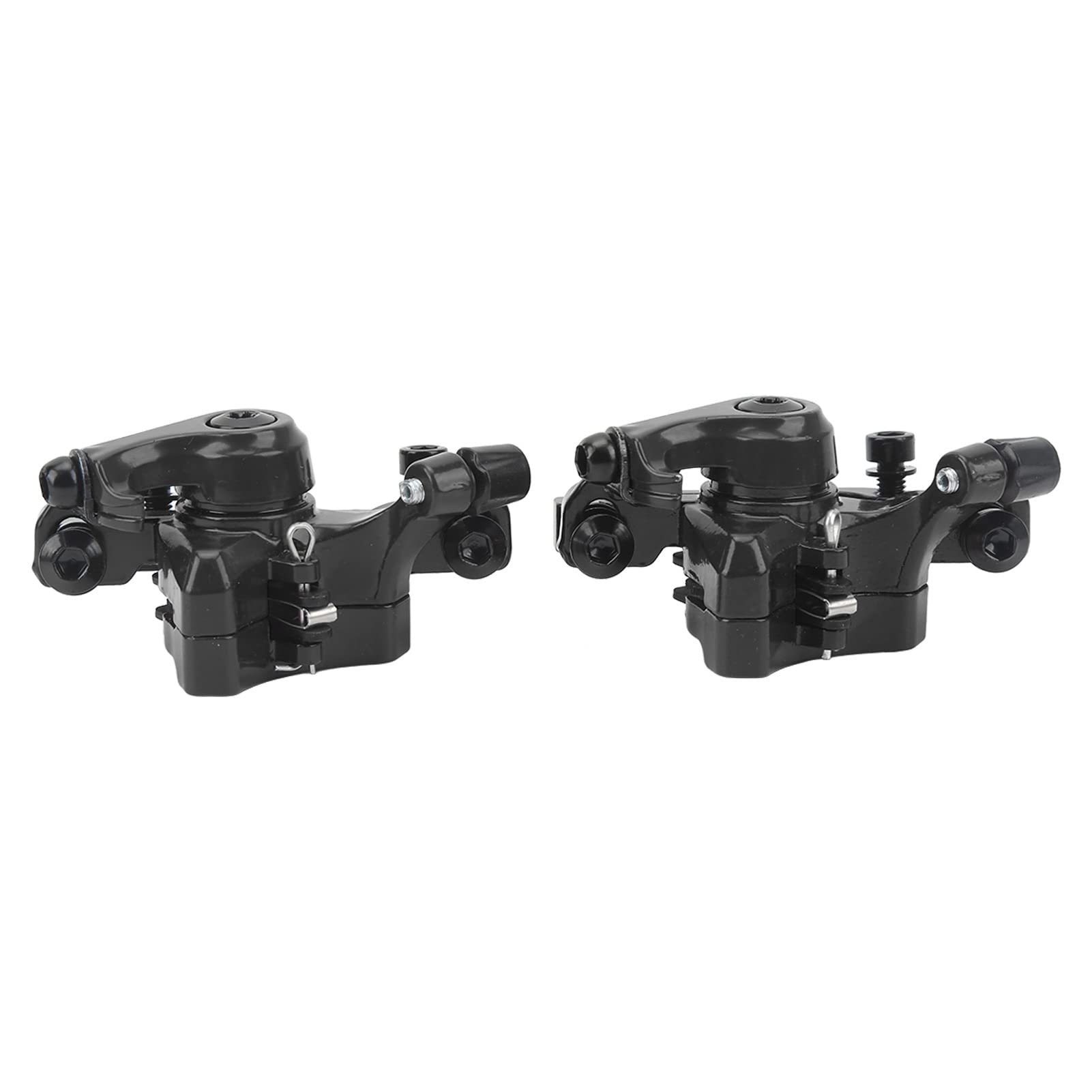 1 Set Mountain Bike Disc Brake, Aluminum Alloy Bicycle Brake Kit, Cable Puller Replacement Parts for Electric Scooter Bike (Black)