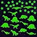 LAITER 100 Stücke Leuchtsticker Wandtattoo Leuchtsterne 16 Stücke Dinosaurier Leuchtende Wandaufkleber Wandsticker Sternenhimmel-Leuchtsterne Für Kinder Jungen Mädchen Schlafzimmer Kinderzimmer