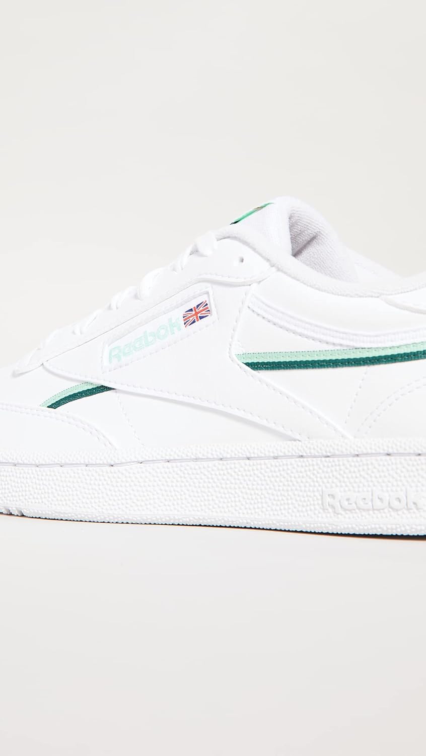 Reebok Men's Club C Sneaker, White/Hint Mint/Midnight Pine, 14 M - Image 5