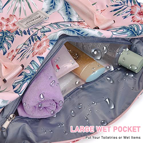Weekender Bags For Women, Bocmoeo Large Travel Duffel Bags Overnight Bag Carry On Weekend Bag Sports Tote Bag W/Toiletry Bag #TOP4