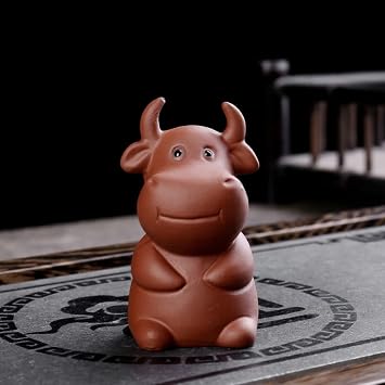 Creative Zodiac Zodiac Tea Pet Can Raise Purple Sand Tea Set Office Cute Mini Ceramic Small Ornaments Cow