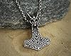 Baldur Jewelry - Valkyrie Freya Shieldmaiden Woman Warrior Viking Thors Hammer Necklace Pendant- Winged Helmets - Thor Gifts for Men - Stainless Steel Thor Necklace - Viking Necklace for Women #4