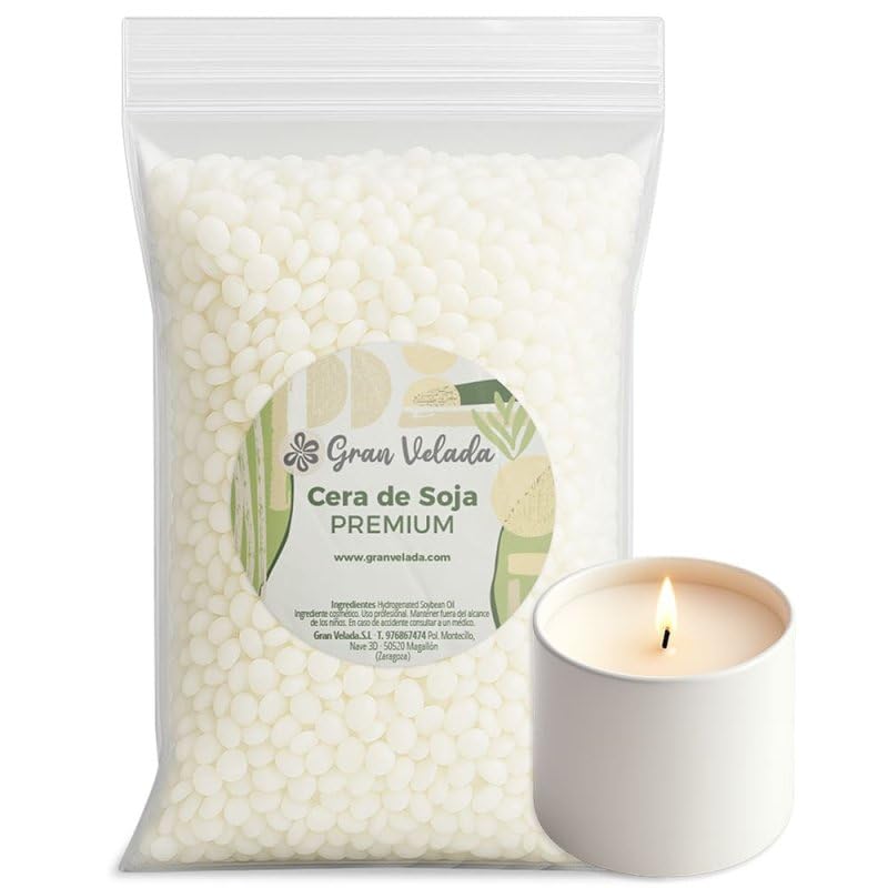 Gran Velada Natural Soy Wax 20 kg | Vegetable Wax in Pearls or Fl...