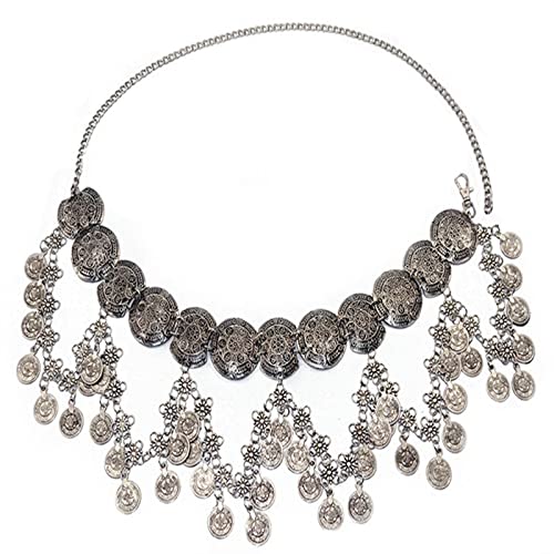 Cadena de vientre de plata, joyas de cuerpo para resaltar la cintura en fiestas de verano