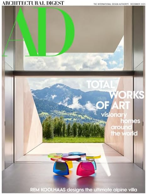 Architectural Digest Magazine December 2023 Total Works Of Of Art