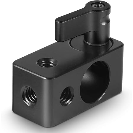 SMALLRIG 15mm Rod Clamp Rail Connector Adapter with 1/4’’ Threads for DSLR Rig – 843