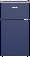 Frigidaire 3.2 Cu Ft Compact Refrigerator with Top Freezer - 2-Door Blue Fridge, Retro Style for Dorm, Office, Bedroom