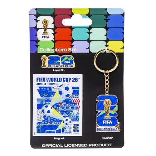 Image of FIFA World Cup Host City Collector's Set - Includes Lapel Pin, Keychain & Magnet - Celebrates Your Favorite Host City