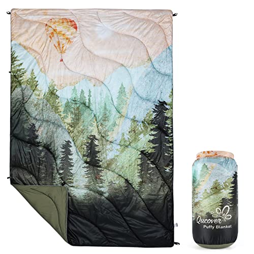 Qucover-Camping-Blanket-Packable-Wind-and-Waterproof-Warm-Camping-Quilt-Cold-Weather-Outdoor-Blanket-for-Backpacking-Travel-and-Hiking-Mountains-55-x-79