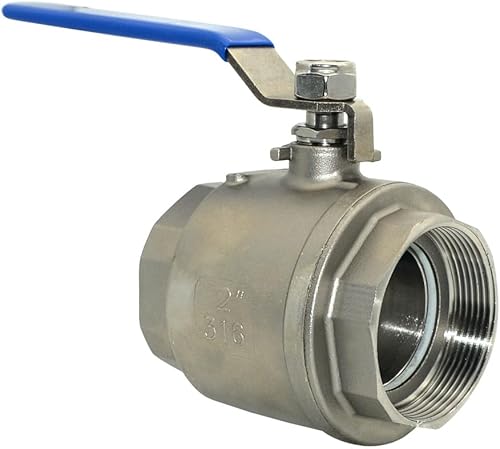 Miniatura 2 de VARMHUS NPT WOG1000 - Válvula de bola de acero inoxidable 316 hembra 2 pulgadas