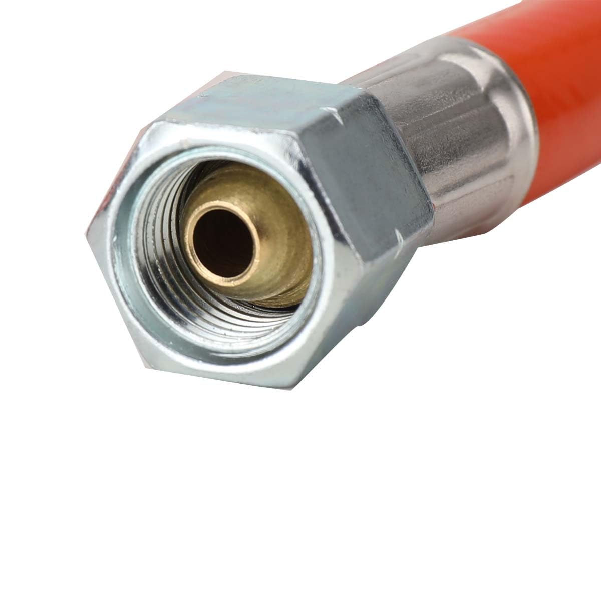 Set Tubi Propano 150 cm Regolatore Pressione 30 mbar Riduttore 1/4 Filettatura Sinistra Attacco Gas