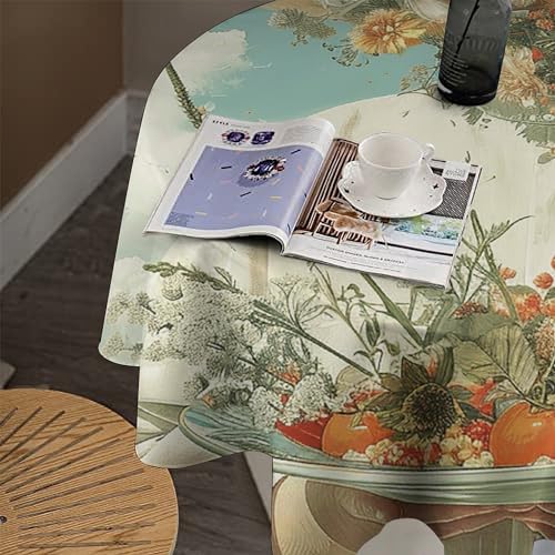 Nappe de table ronde imperméable antitache pour simplifier les repas - 8