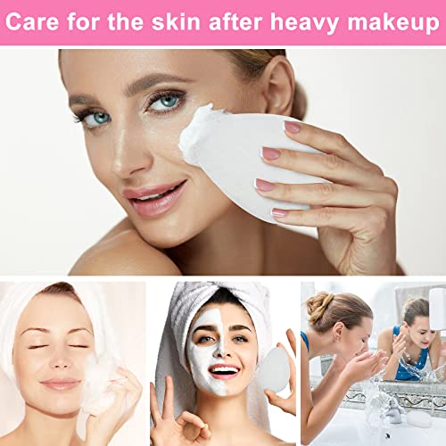 20 Piece Facial Sponge For Daily Deep Cleansing Regular Exfoliating Pads Reusable Plant Fiber For Removing Skin Dirt And Makeup, Natural Facial Cleaning Tool For Normal To Oily Skin #TOP2