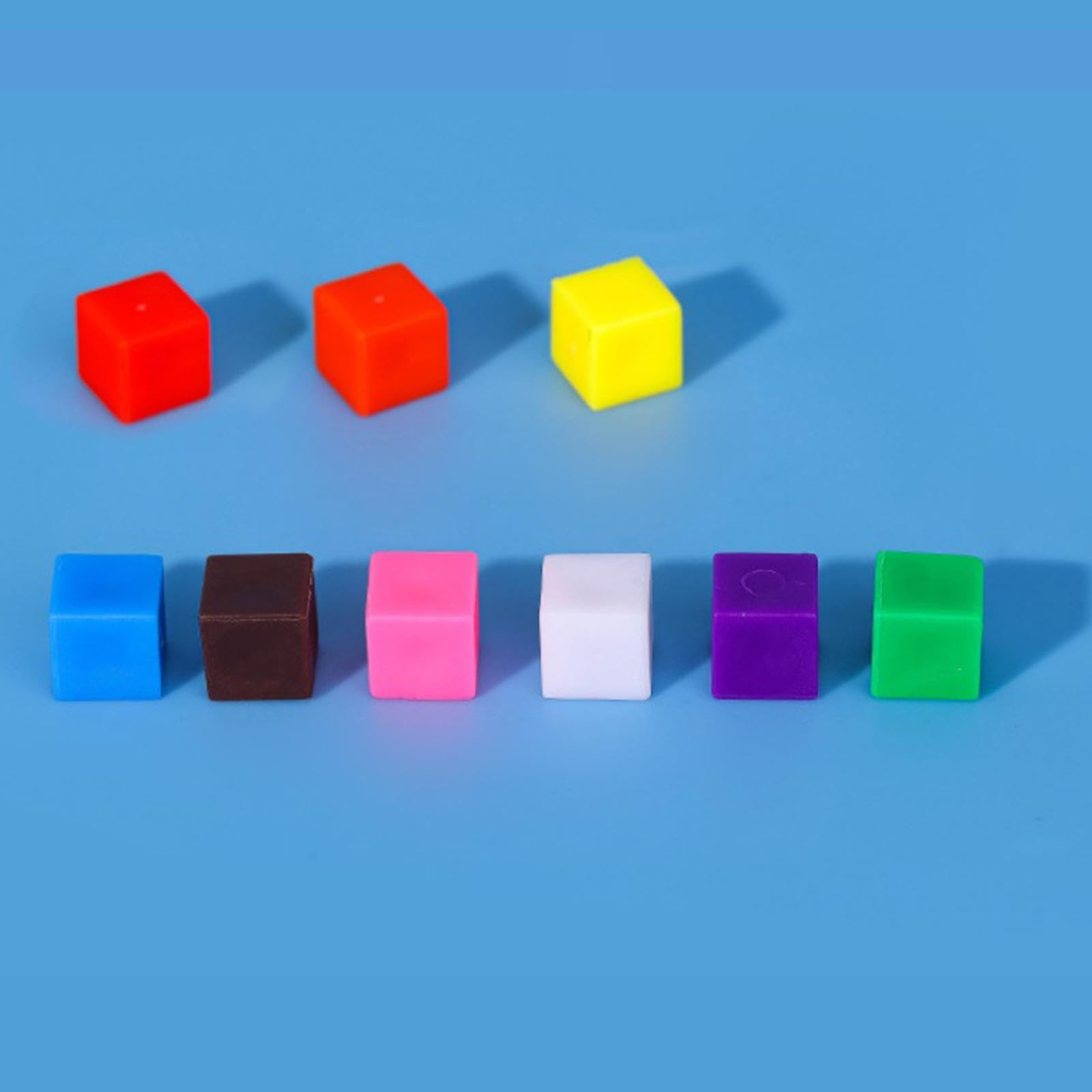 Sharplace Bloques de Cubos de Centímetros, Material Didáctico para El Desarrollo, Juguetes para Clasificar Colores, Cubos para para Manualidades, Educaci, 500 Piezas