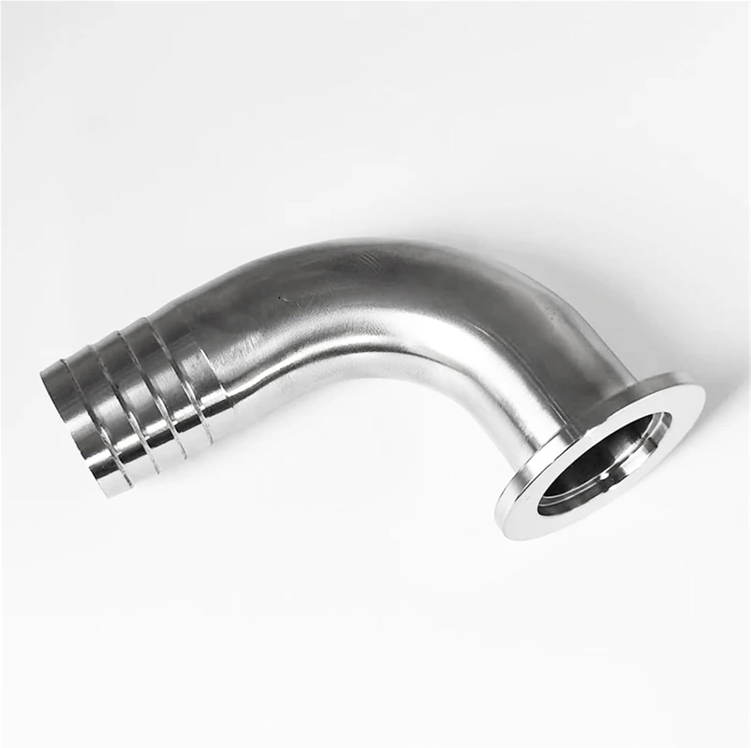1pc 19 25 38 45 51 57mm Hose Barb to KF16 KF25 KF40 KF50 vacuum 90 Deg Elbow SUS304 Stainless Steel Sanitary Fitting(KF16 to Tube 19mm)