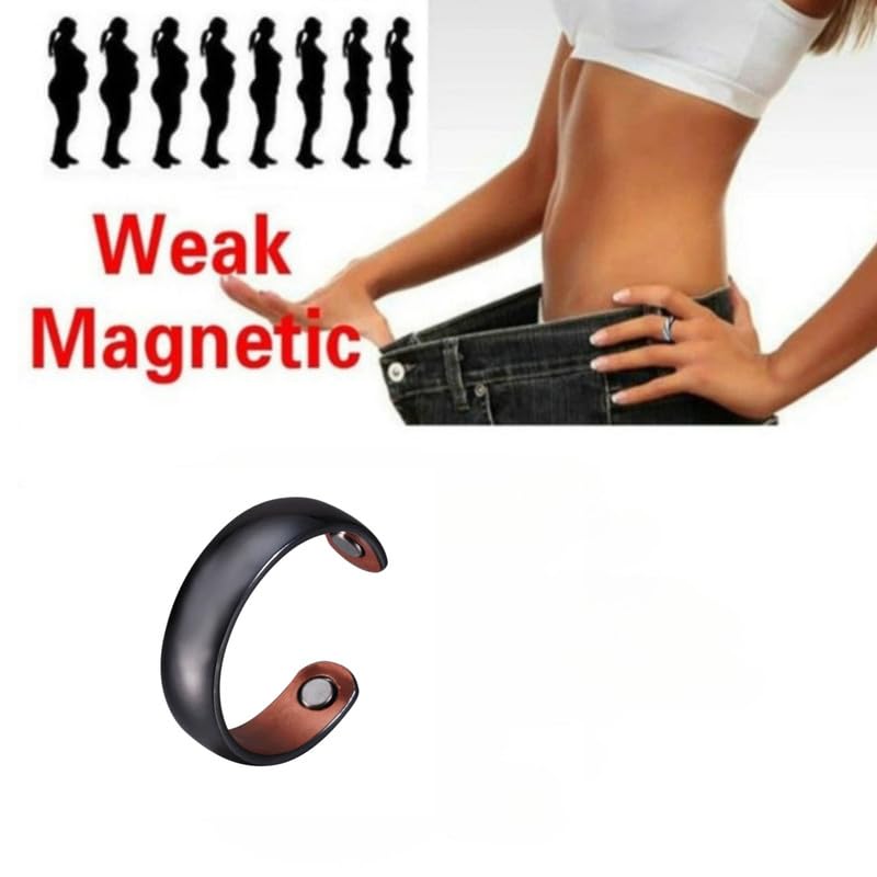 LUOLINGONGJUE® Pure Red Copper Magnetic Ring | Stylish Adjustable Smooth Copper Ring for Men & Women 2