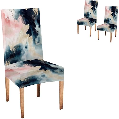 Miniatura 70 de CAPSCEOLL Fundas para Sillas De Comedor 6 fundas de asiento de silla, extraíbles y lavables, fundas para sillas Parson para comedor, sala de estar
