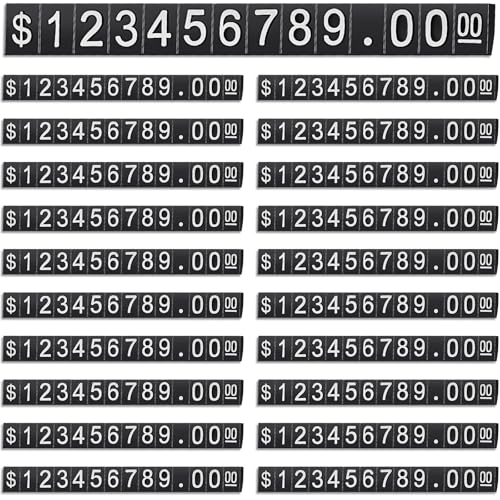 Supports d'étiquettes de prix réglables Vicenpal x60 pour l'affichage en magasin et bijouterie