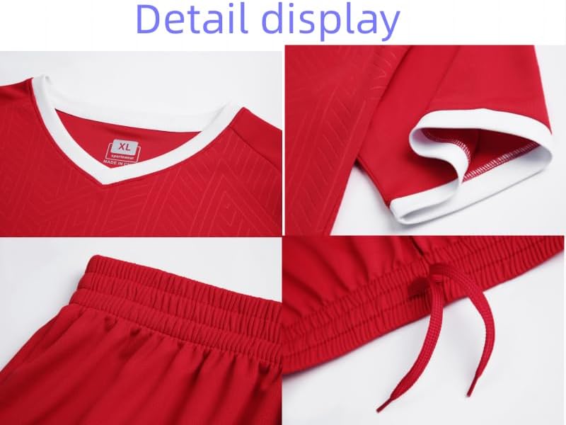 Soccer Jerseys for Kids Boys & Girls,Youth Soccer Jersey Practice Outfits Football Training Uniforms Presenting - Image 2