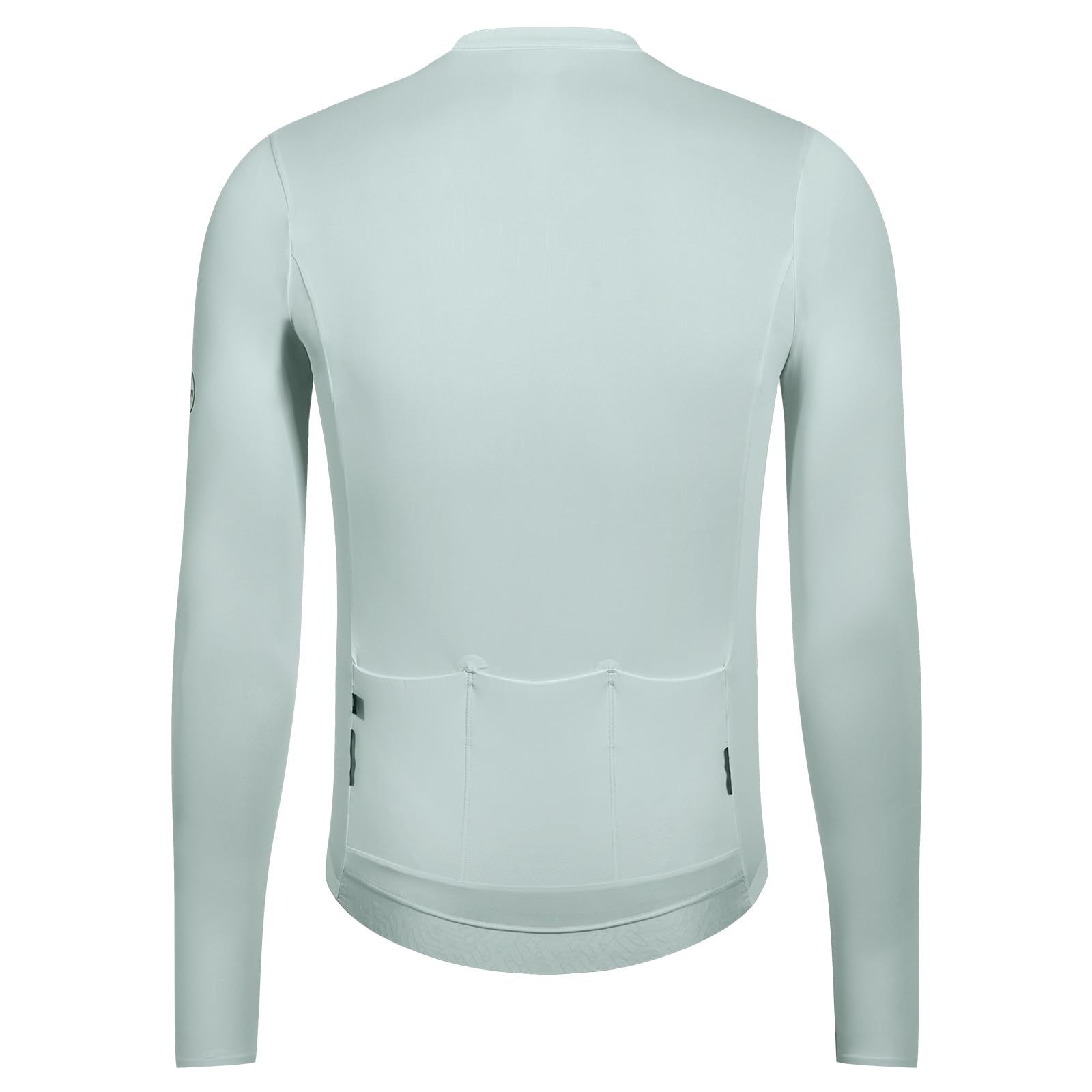 Santic Camiseta de ciclismo para hombre, manga larga, con cremallera completa, UPF 50+, con bolsillos
