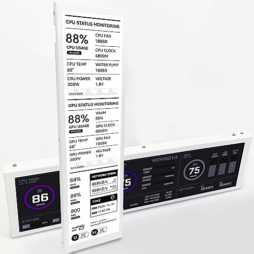 コンピューターモニター Amazon.co.jp: WOWNOVA 8.8インチ コンピューター温度モニター