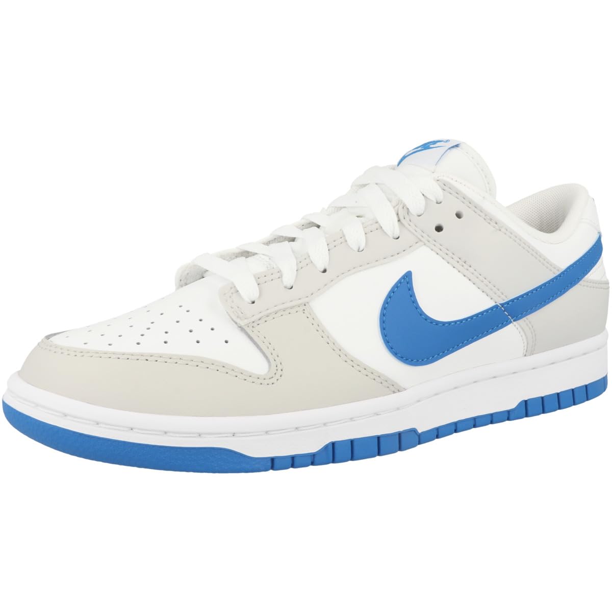 NIKE Dunk Low Retro, Zapatillas de Deporte Hombre, Summit White Photo Blue Platinum Tint, 45 EU