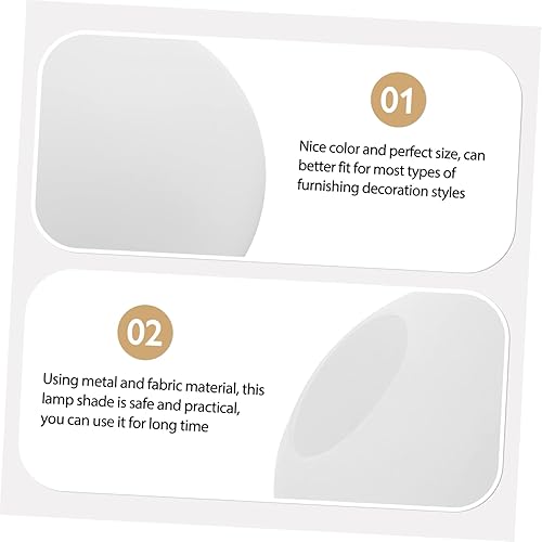 Miniatura 3 de DOITOOL Pantalla de globo de vidrio Pantalla de lámpara blanca Decoración blanca para decoración del hogar Lámpara de mesa Pantalla de lámpara Bling