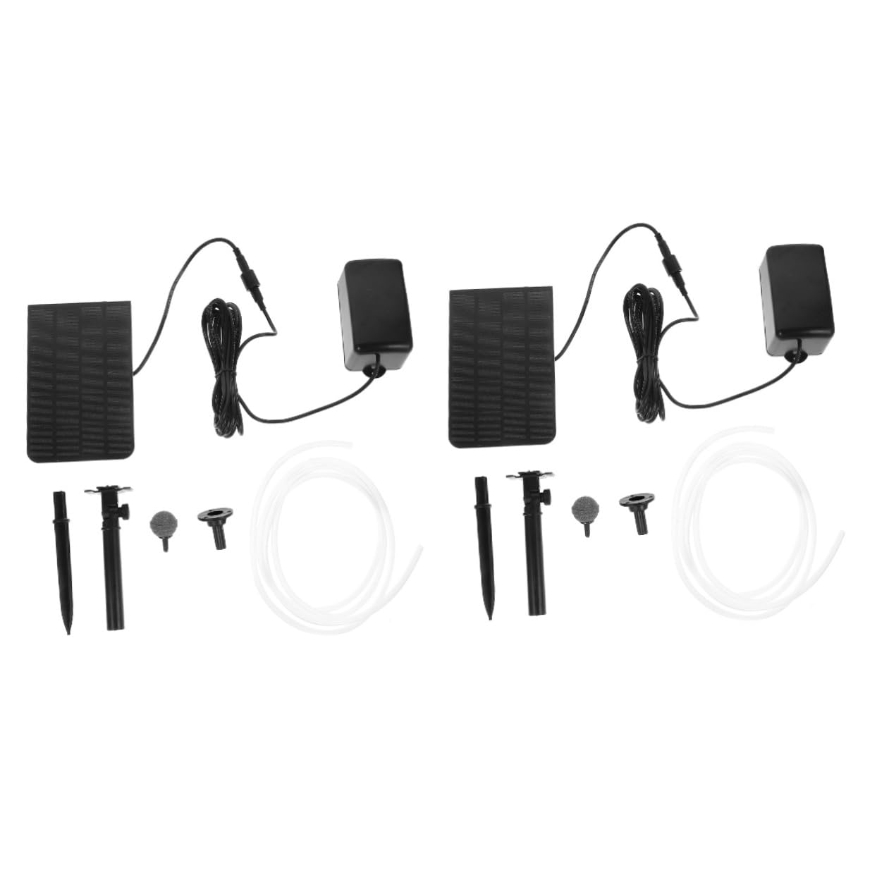 TOYANDONA 2stücke Solarbetriebene Aquarium Luftpumpe Sauerstoffpumpe Für Teich Und Aquarien Leise Und Installieren Für Fischzucht Und Outdoor-anwendungen