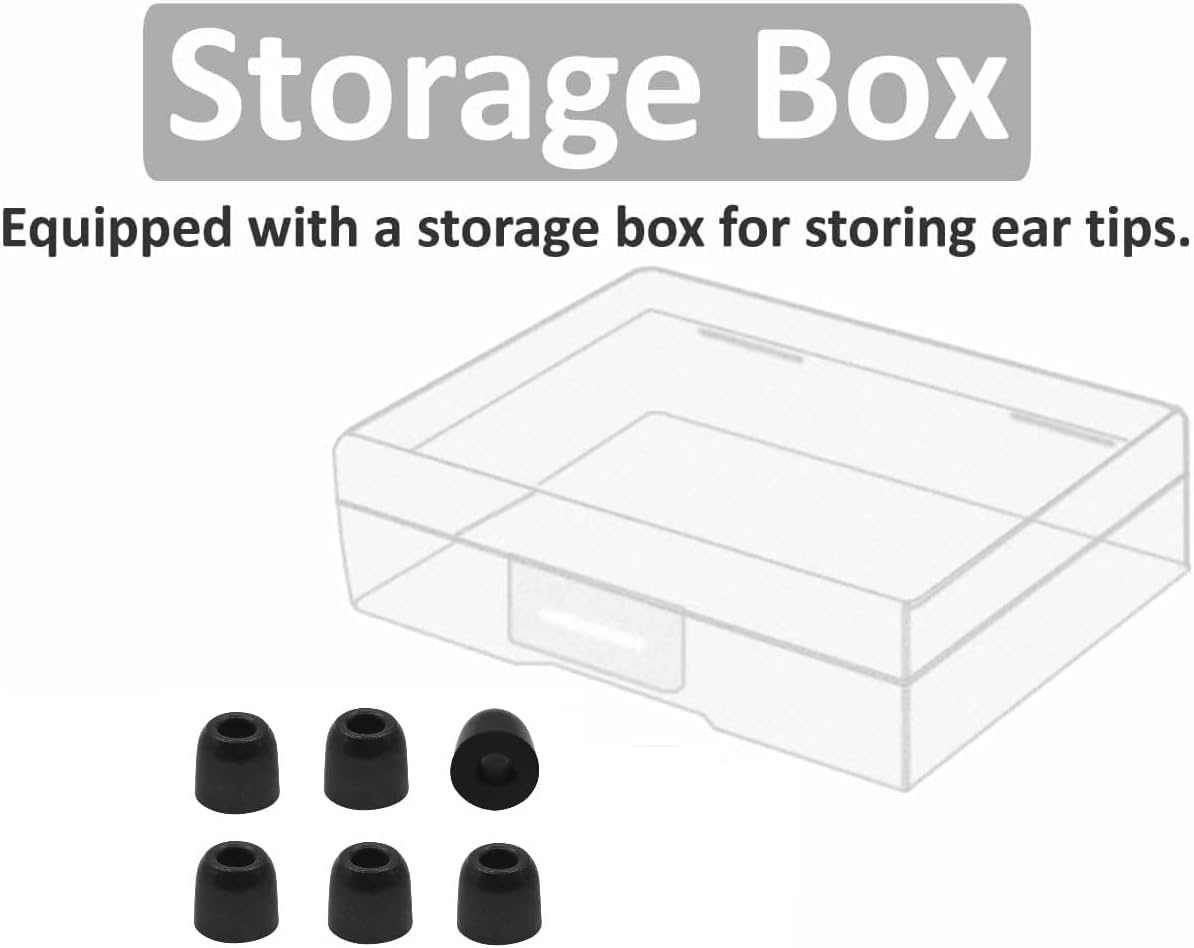 Amazon.com: Memory Foam Ear Tips Noise Canceling Foam Eartips Ear